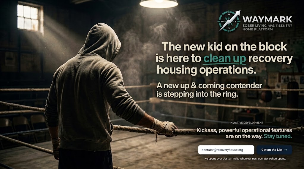 Waymark - The new kid on the block is here to clean up recovery housing operations.